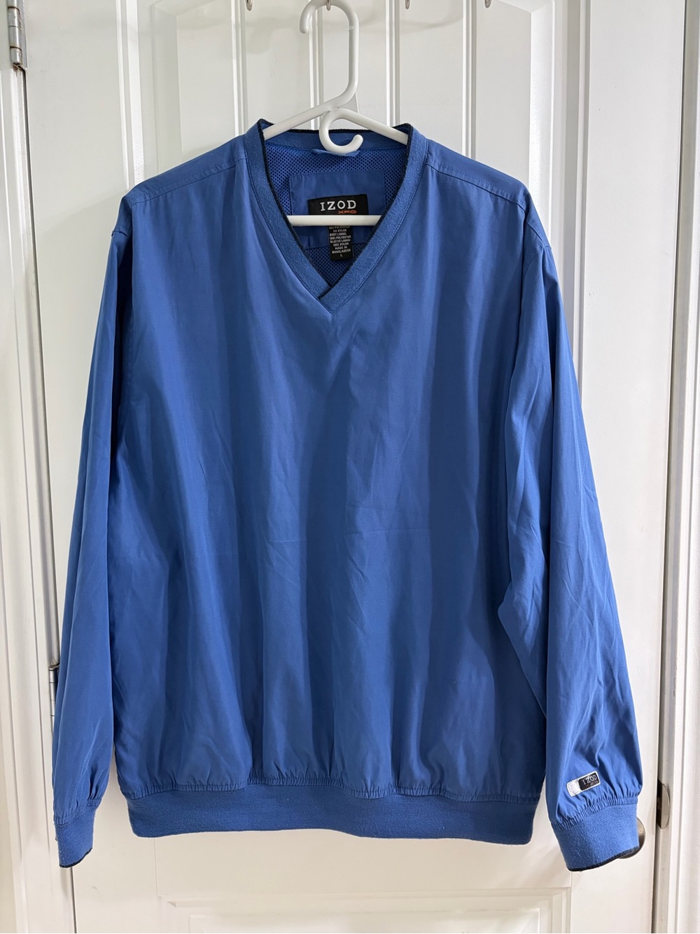 Izod XTreme Function Golfwear Windbreaker Pullover Blue L